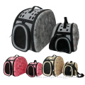 Plastic Foldable Cat Dog Pet Travel Tote Carriers